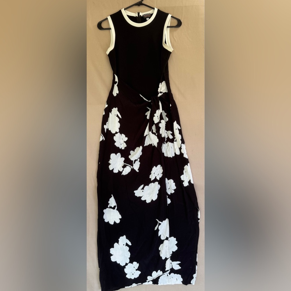 Black and White Floral Dress